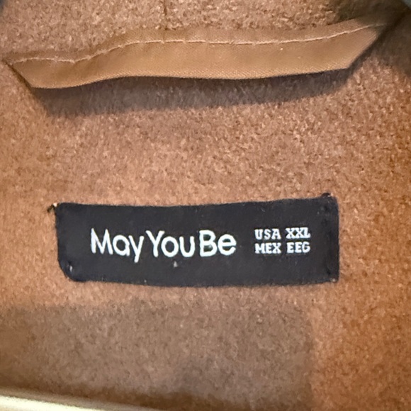 Women's Brown Belted Wrap Style Coat. Size XXL. Good condition. - Picture 2 of 2